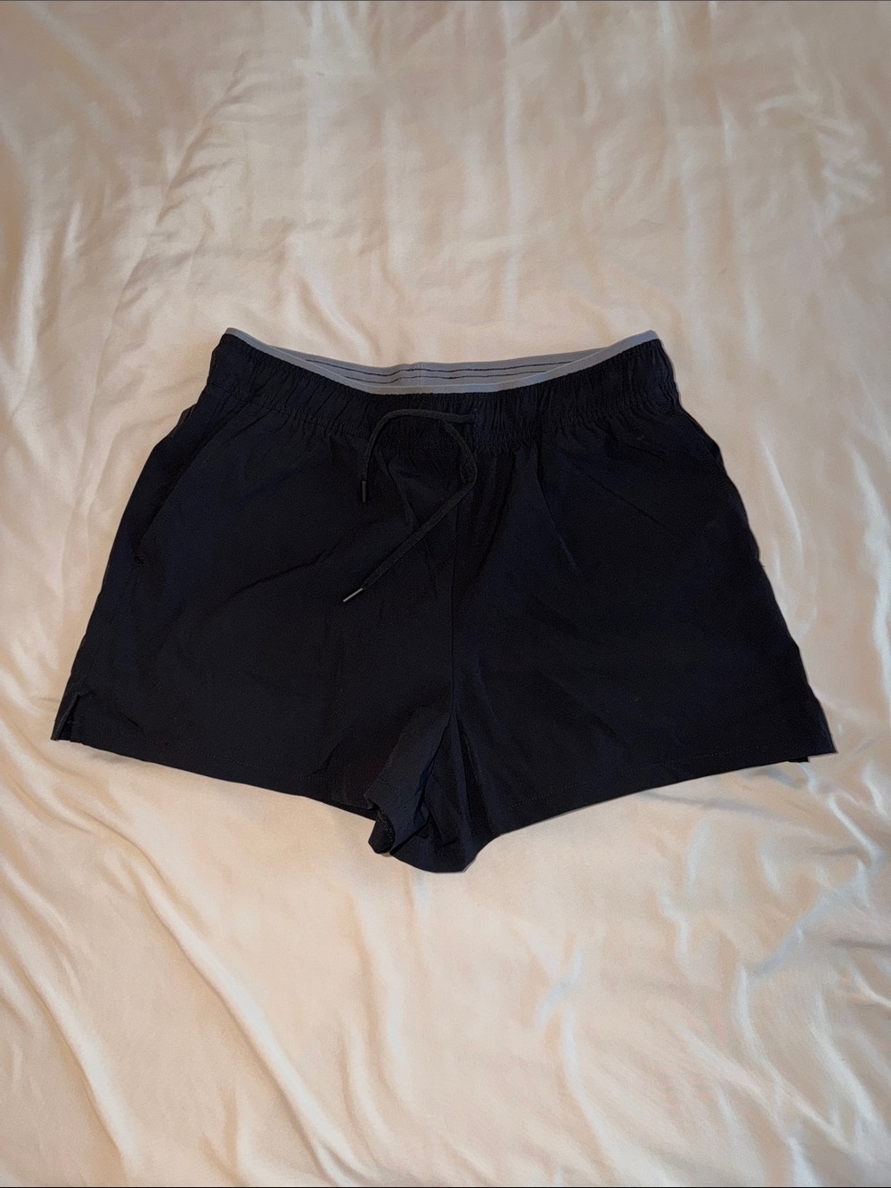 Yogalicious Black Athletic Shorts with Drawstring